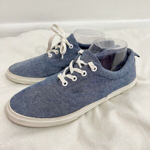 Talbots Camila Sneakers Athletic Tennis Shoes Womens 9.5 Light Blue Canvas